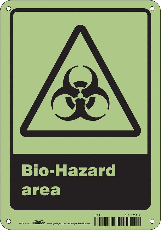 Safety Sign 10 inx7 in Polyethylene MPN:447V59