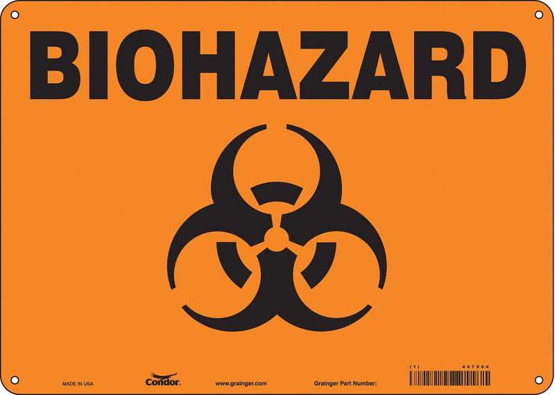 Safety Sign 10 inx14 in Polyethylene MPN:447V66