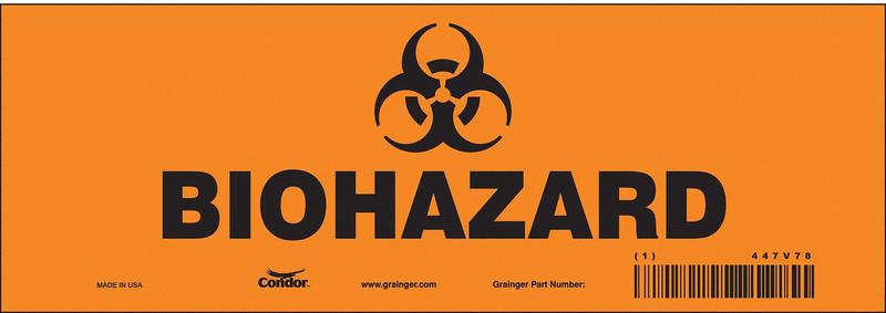 Safety Sign 3 1/2 in x 10 in Vinyl MPN:447V78