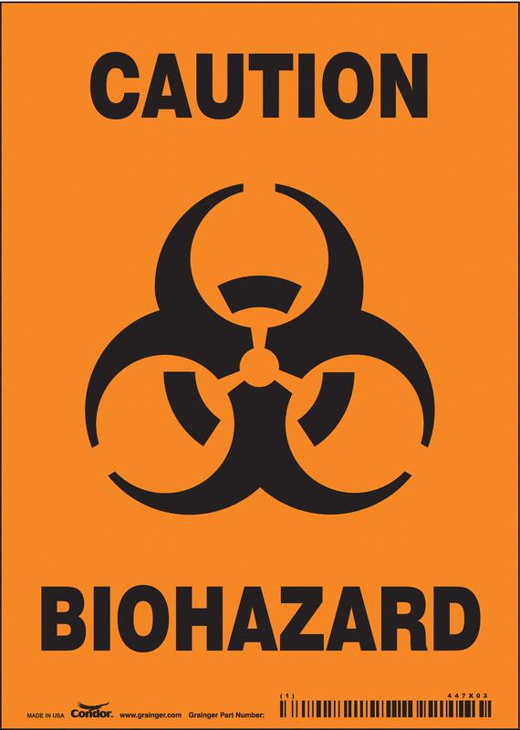 J8124 Safety Sign 7 inx5 in Vinyl MPN:447X03