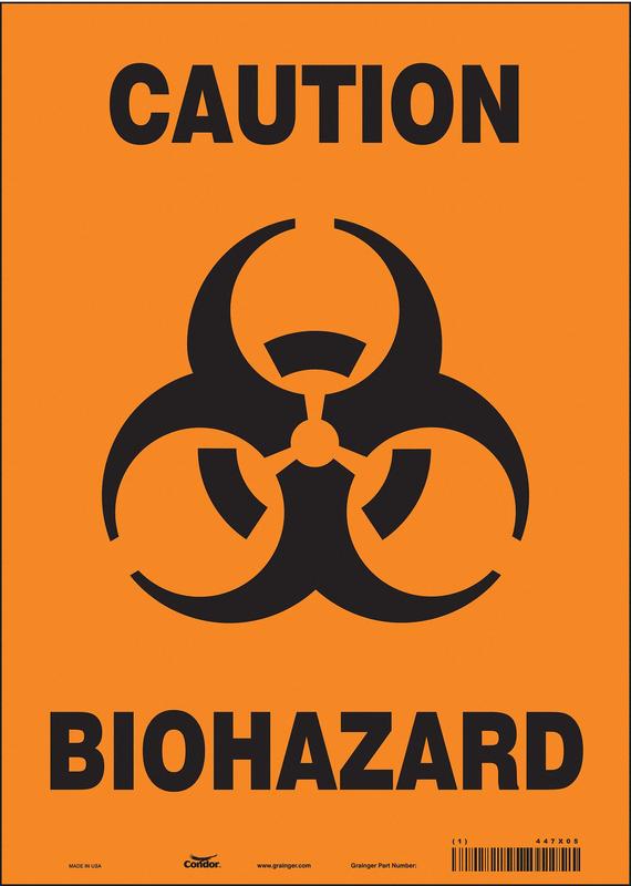 J8124 Safety Sign 14 inx10 in Vinyl MPN:447X05