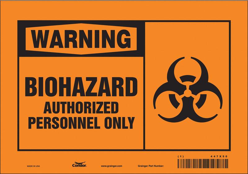 Safety Sign 7 inx10 in Vinyl MPN:447X50