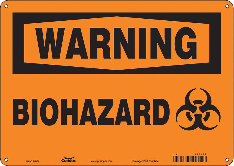 Safety Sign 10 inx14 in Aluminum MPN:447X59