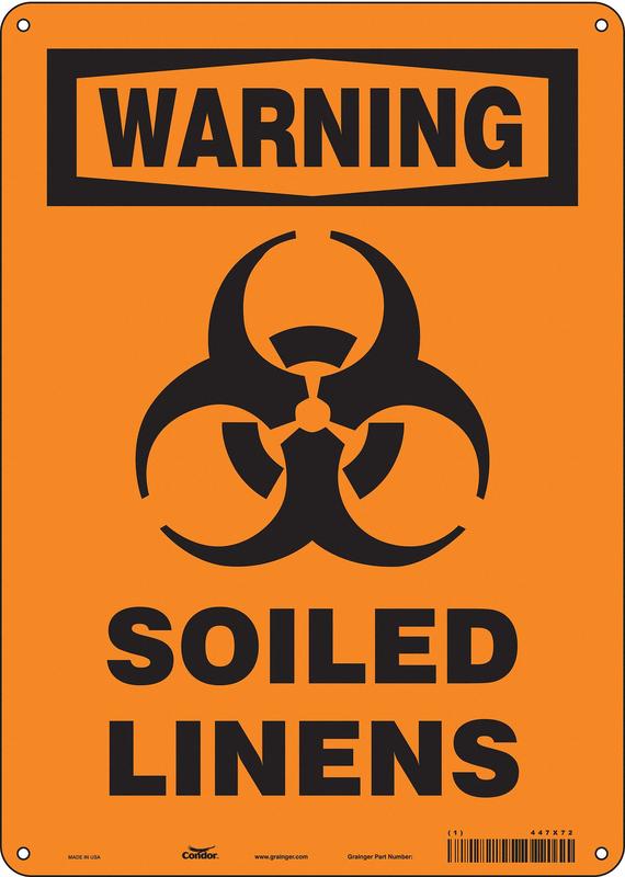 Safety Sign 14 inx10 in Aluminum MPN:447X72