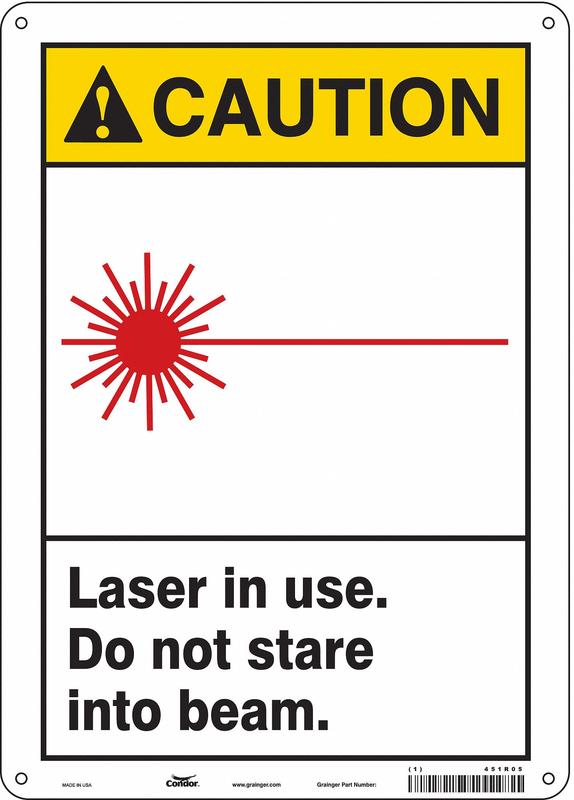 Safety Sign 14 inx10 in Aluminum MPN:451R05