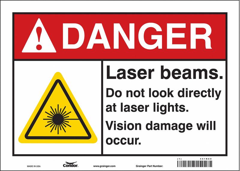 Safety Sign 10 inx14 in Vinyl MPN:451R60