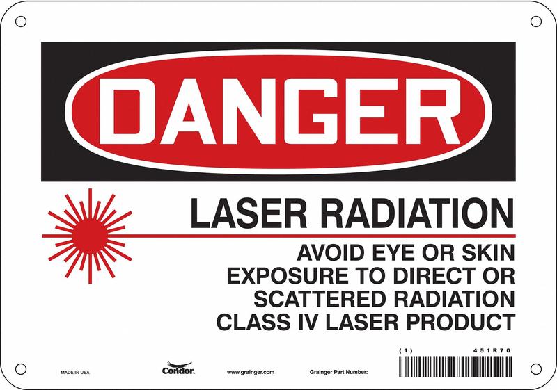 Safety Sign 7 inx10 in Polyethylene MPN:451R70