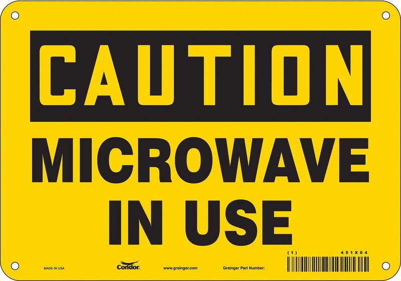 Safety Sign 7 inx10 in Polyethylene MPN:451X04