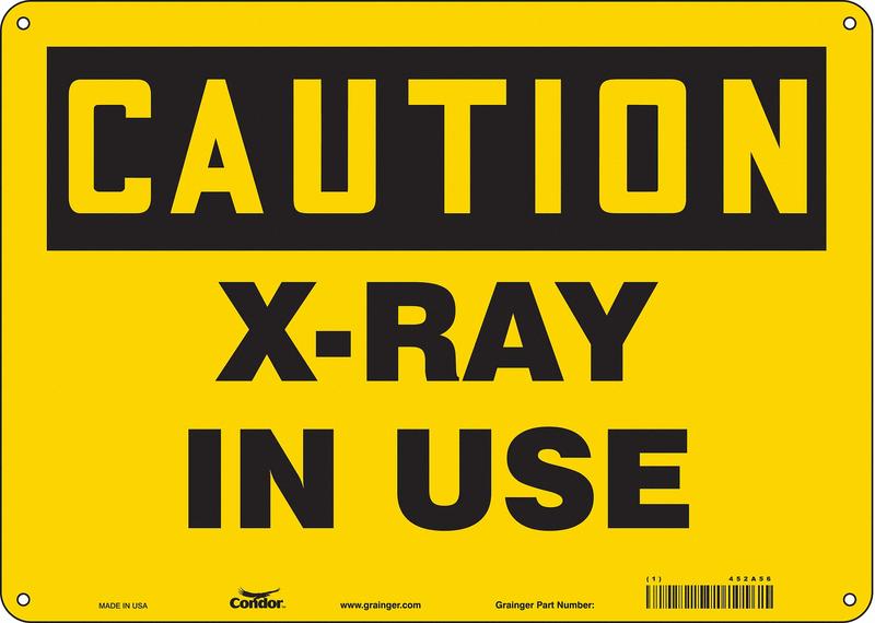Safety Sign 10 inx14 in Polyethylene MPN:452A56