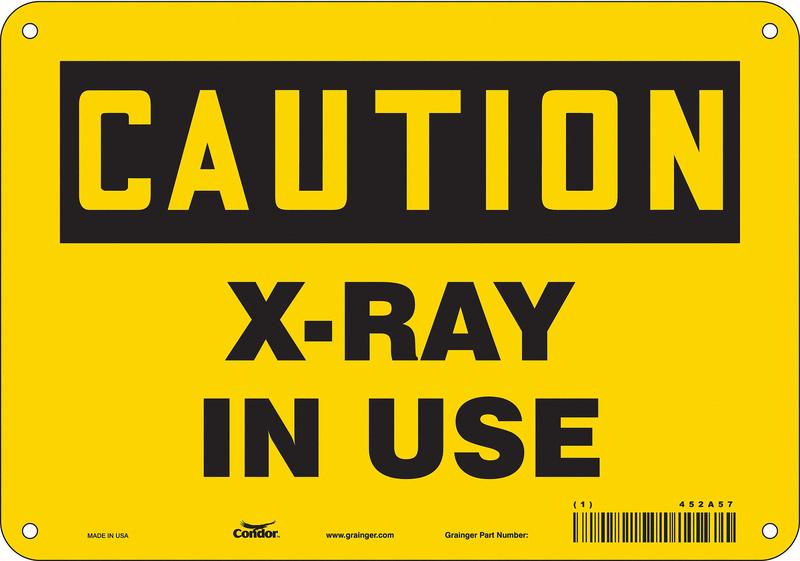 Safety Sign 7 inx10 in Vinyl MPN:452A57