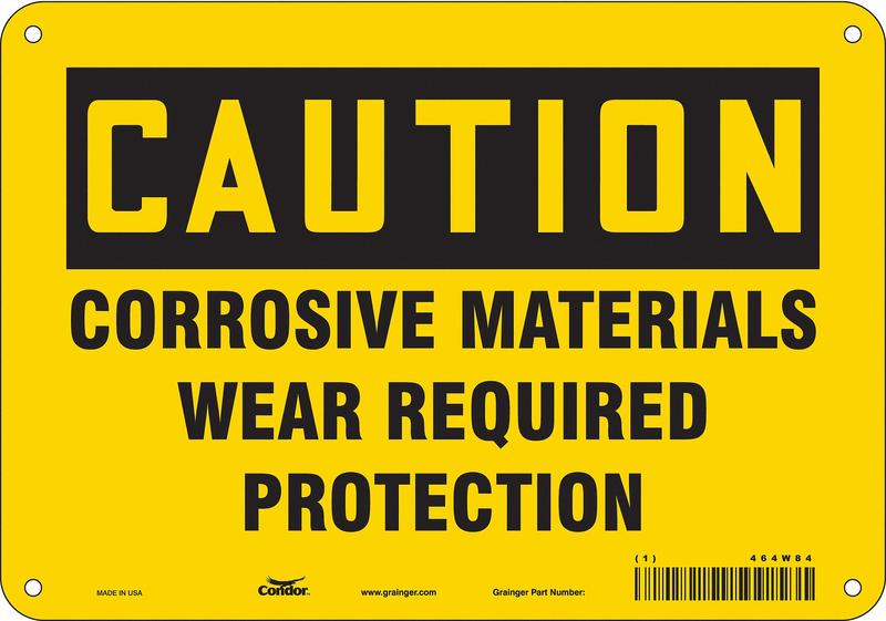 J6946 Safety Sign 7 in x 10 in Aluminum MPN:464W84