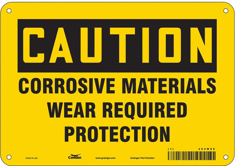 J6946 Safety Sign 7 in x 10 in Polyethylene MPN:464W88