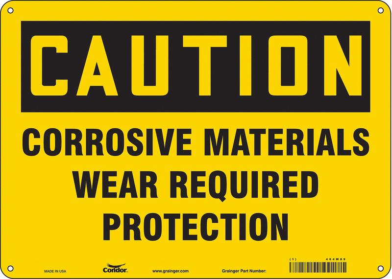 J6946 Safety Sign 10 inx14 in Polyethylene MPN:464W89