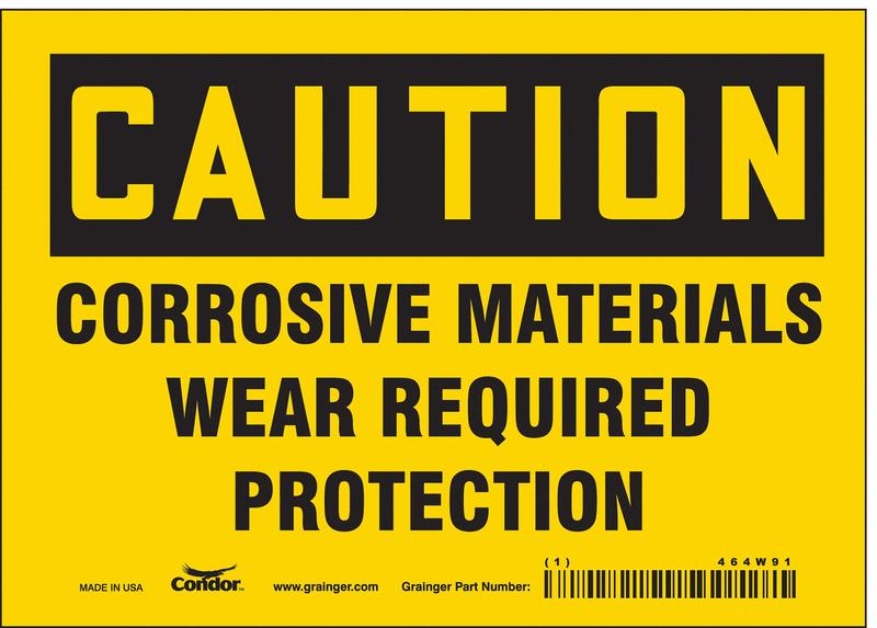 J6946 Safety Sign 5 inx7 in Vinyl MPN:464W91