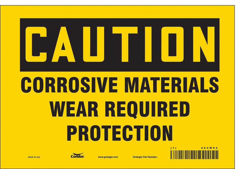 J6946 Safety Sign 7 in x 10 in Vinyl MPN:464W92