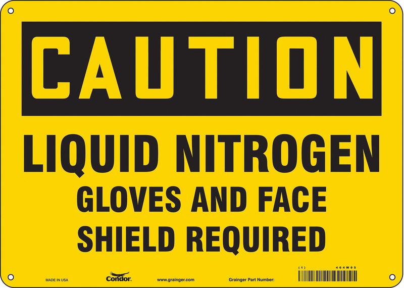 Safety Sign 10 inx14 in Aluminum MPN:464W95