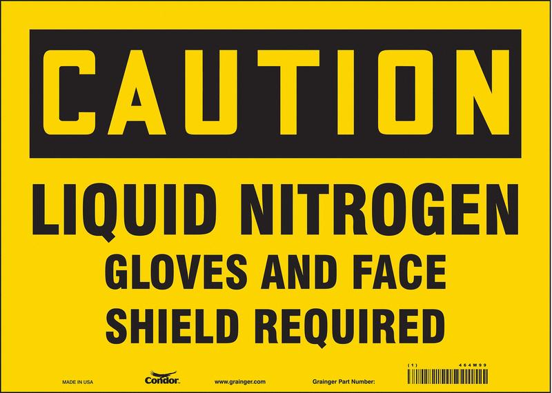 Safety Sign 10 in x 14 in Vinyl MPN:464W99