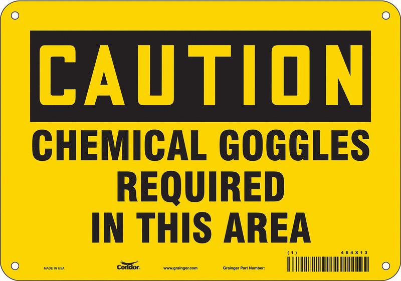 Safety Sign 7 in x 10 in Aluminum MPN:464X13