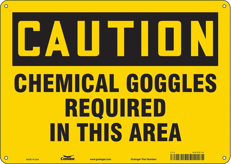 Safety Sign 10 in x 14 in Aluminum MPN:464X14