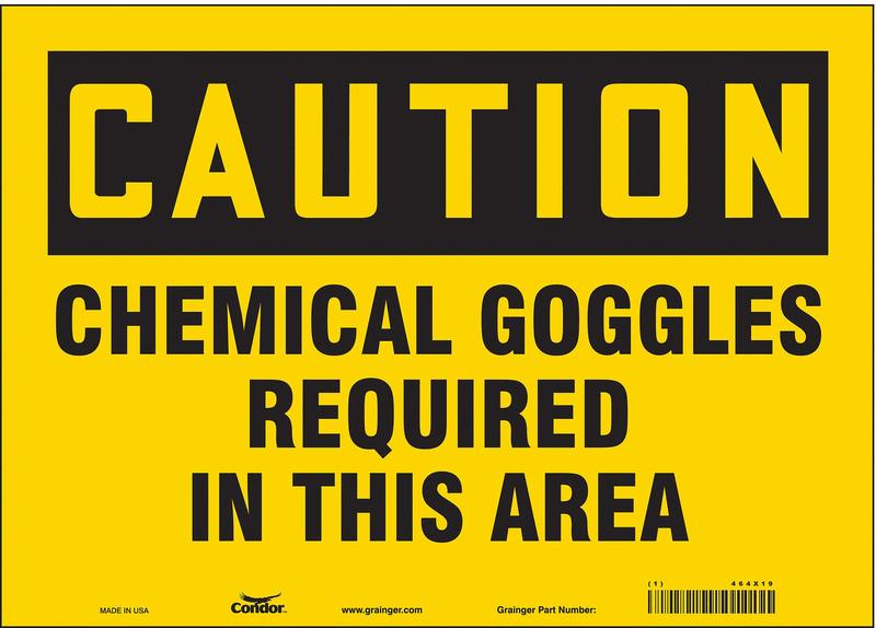 Safety Sign 10 inx14 in Vinyl MPN:464X19