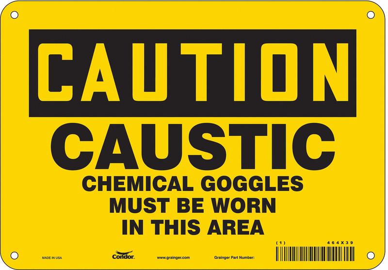 Safety Sign 7 in x 10 in Aluminum MPN:464X39