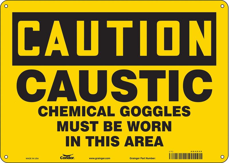 Safety Sign 10 inx14 in Aluminum MPN:464X40