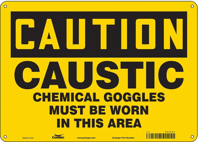 Safety Sign 10 inx14 in Polyethylene MPN:464X42