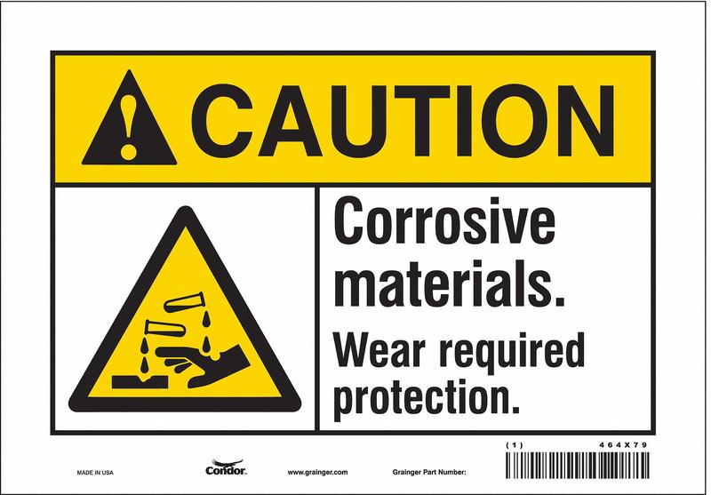 Safety Sign 7 in x 10 in Vinyl MPN:464X79