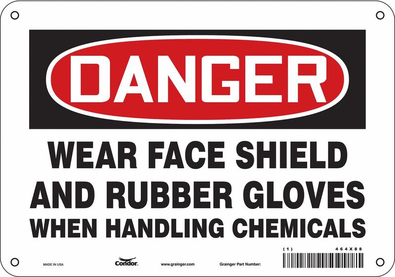 Safety Sign 7 in x 10 in Aluminum MPN:464X88