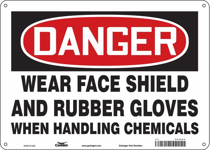 Safety Sign 10 in x 14 in Aluminum MPN:464X89