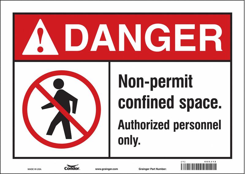 Safety Sign 10 inx14 in Vinyl MPN:465J12