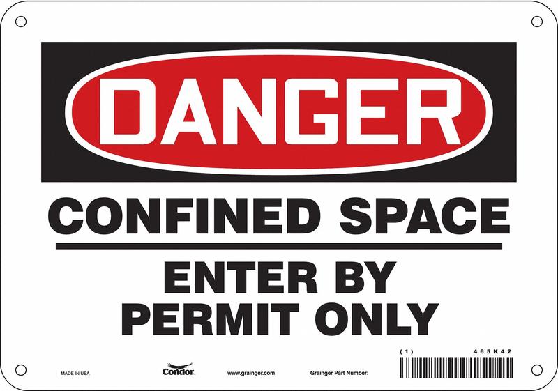 J6916 Safety Sign 7 H 10 W Aluminum MPN:465K42