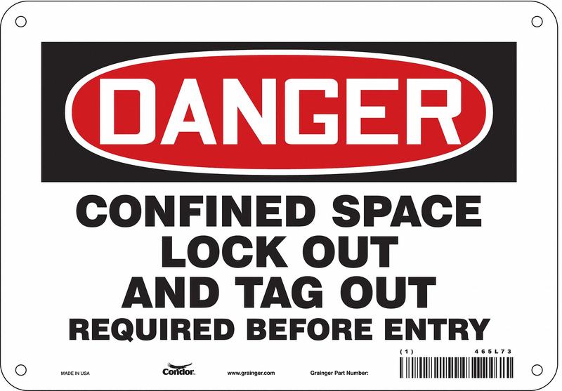 Safety Sign 7 in x 10 in Aluminum MPN:465L73