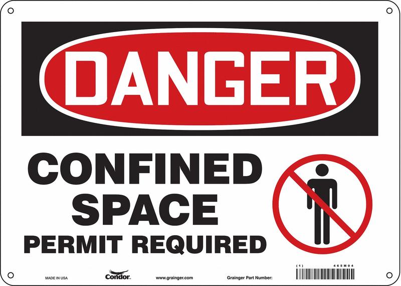 Safety Sign 10 in x 14 in Polyethylene MPN:465M04