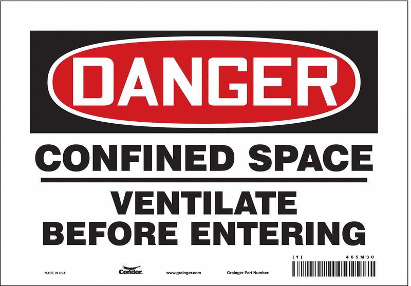 Safety Sign 7 in x 10 in Vinyl MPN:465M30