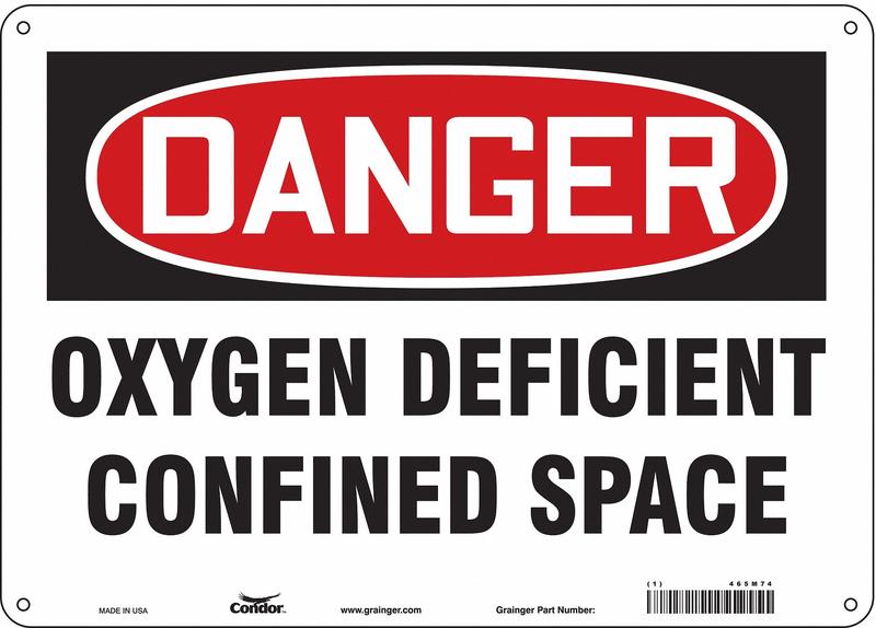 Safety Sign 10 in x 14 in Aluminum MPN:465M74