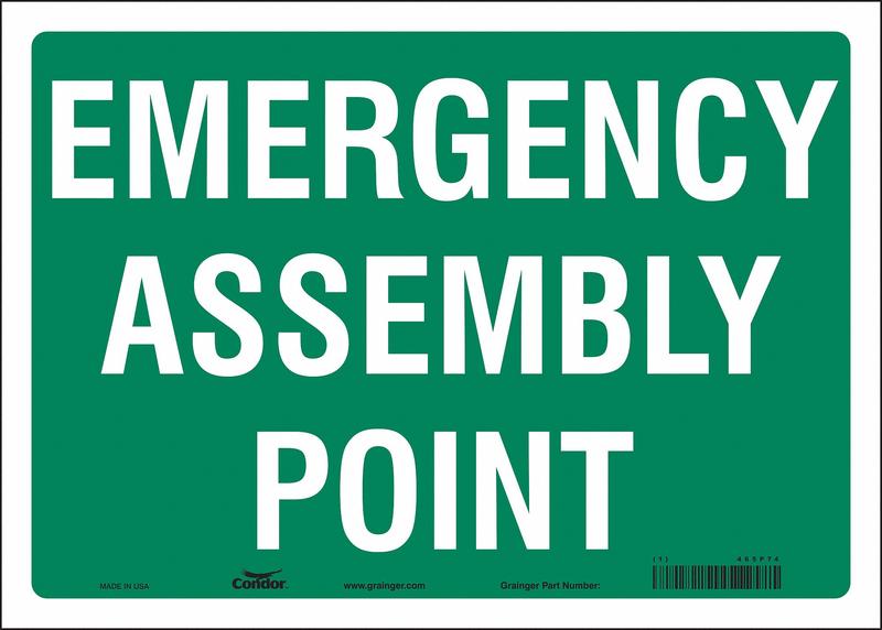 Safety Sign 10 in x 14 in Vinyl MPN:465P74