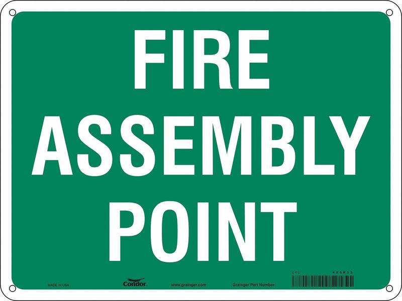 Safety Sign 18 in x 24 in Aluminum MPN:465R53