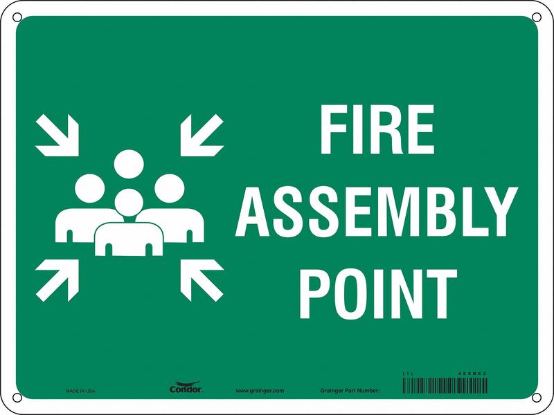 Safety Sign 18 in x 24 in Aluminum MPN:465R63