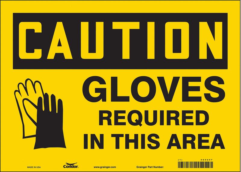 Safety Sign 10 in x 14 in Vinyl MPN:465U57