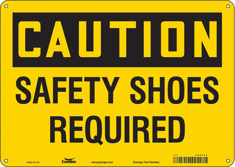 Safety Sign 10 in x 14 in Aluminum MPN:465V06