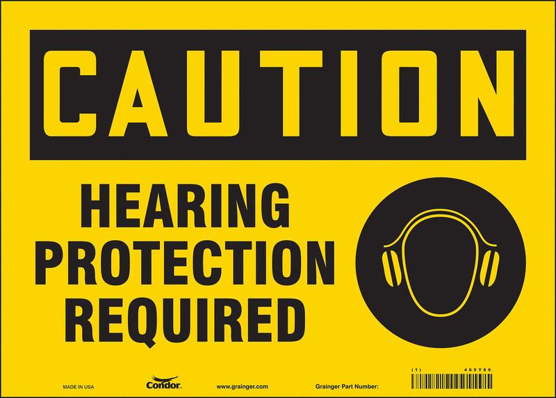 Safety Sign 10 inx14 in Vinyl MPN:465Y66