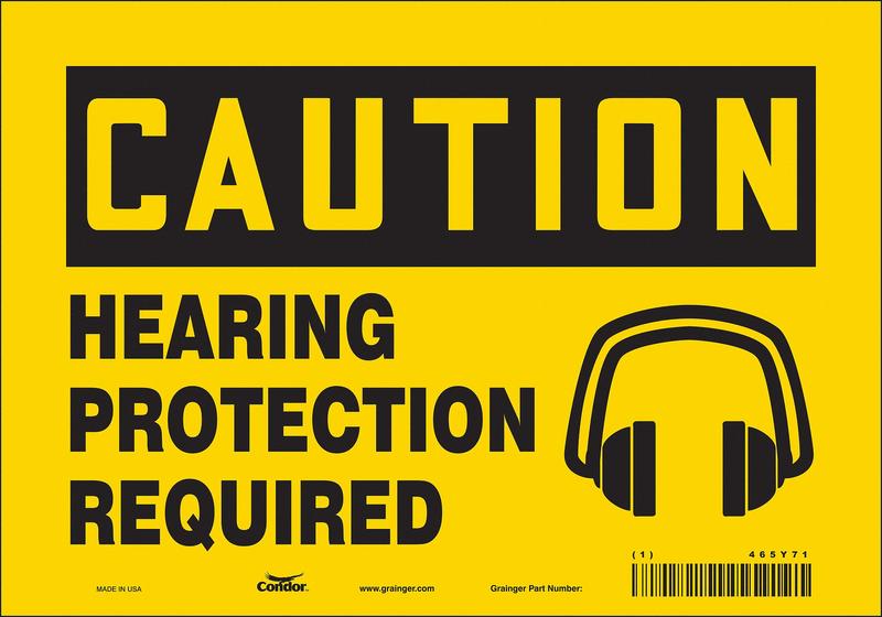 Safety Sign 7 inx10 in Vinyl MPN:465Y71
