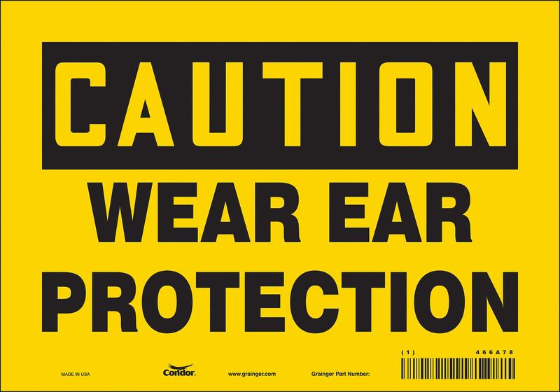 Safety Sign 7 inx10 in Vinyl MPN:466A78