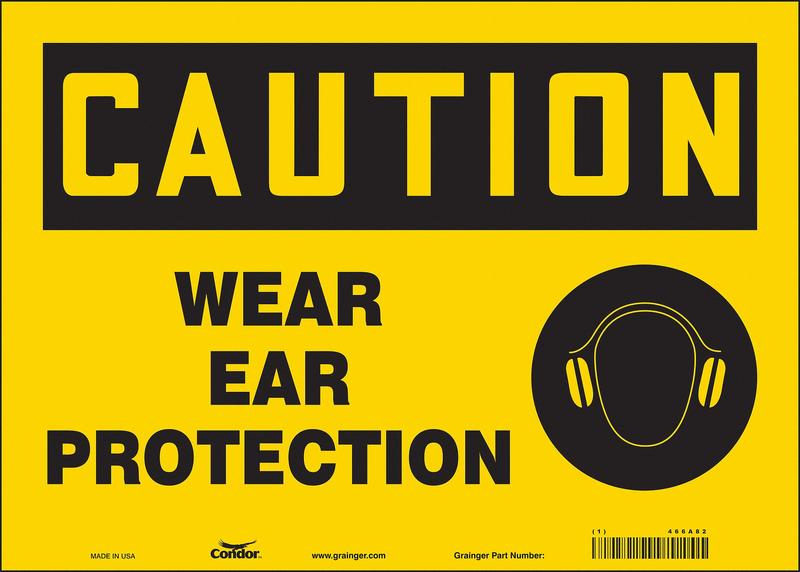 Safety Sign 10 inx14 in Vinyl MPN:466A82