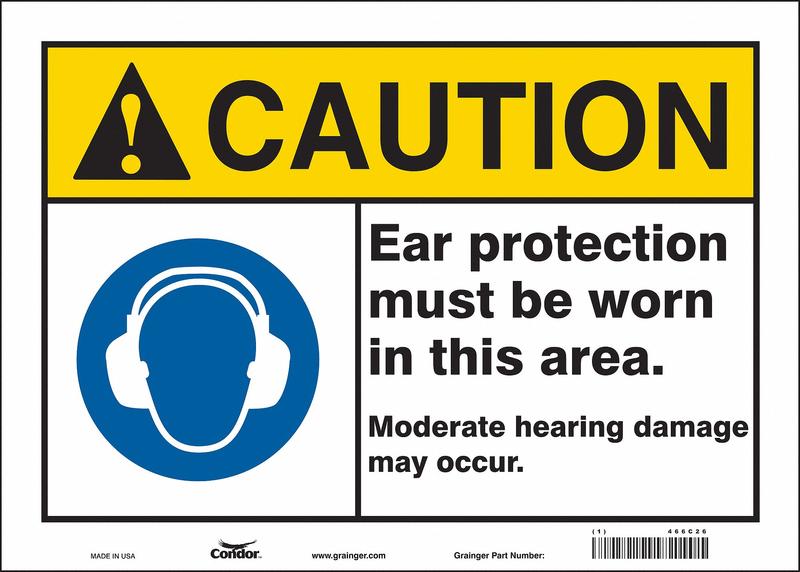 Safety Sign 10 in x 14 in Vinyl MPN:466C26