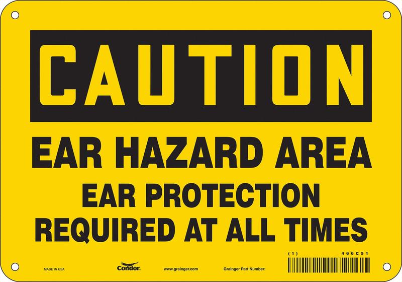 Safety Sign 7 in x 10 in Polyethylene MPN:466C51