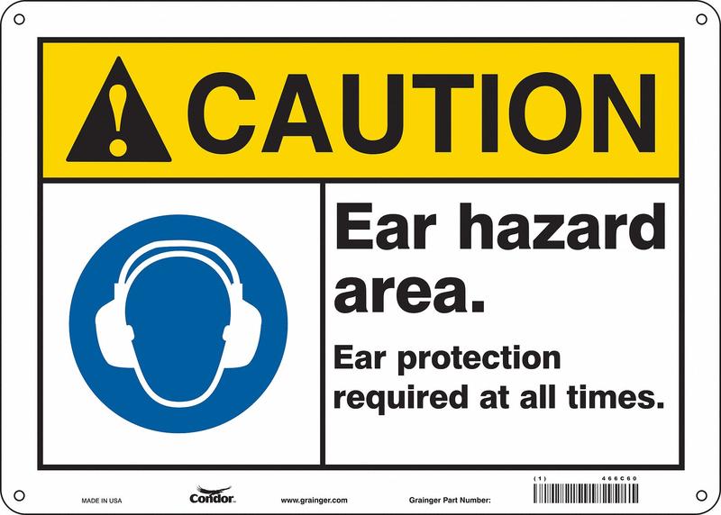 Safety Sign 10 in x 14 in Polyethylene MPN:466C60