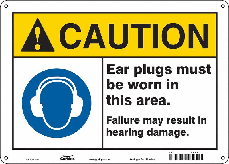 Safety Sign 10 in x 14 in Aluminum MPN:466C73