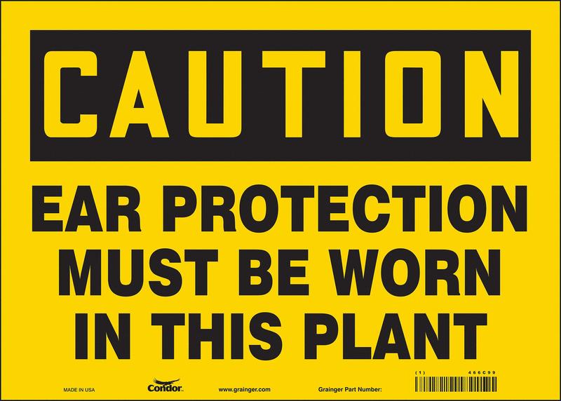 Safety Sign 10 in x 14 in Vinyl MPN:466C99